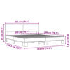 vidaXL Cadre de lit sans matelas ch&ecirc;ne sonoma 200x200 cm