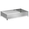 vidaXL Bordure de Pelouse 100 x 60 x 20 cm Acier Argent&eacute;
