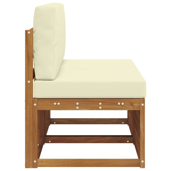 vidaXL 2 Pi&egrave;ce Sofa de milieu ext&eacute;rieur Bois d'Acacia Massif Naturel