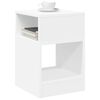 vidaXL Table d'appoint Blanc 30,5 x 30 x 45 cm Bois d'ing&eacute;nierie