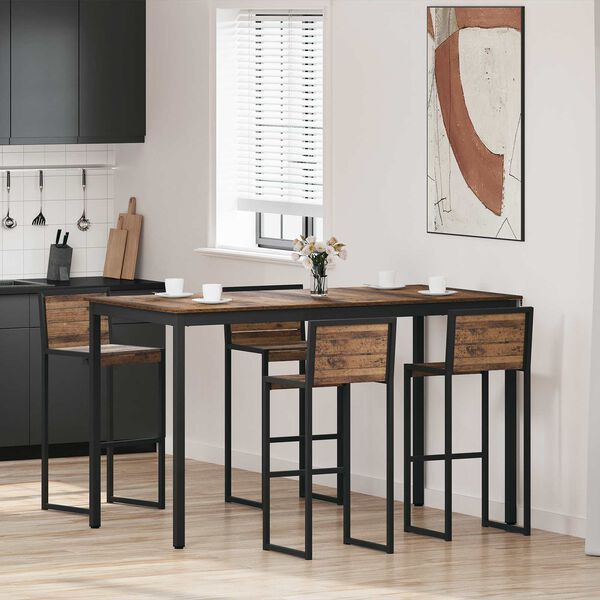 vidaXL Table de bar debout Bois d'ing&eacute;nierie