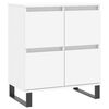 vidaXL Buffets 3 pcs Blanc Bois d'ing&eacute;nierie