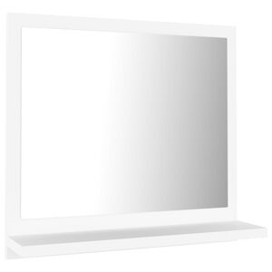 vidaXL Miroir de salle de bain Blanc 40x10,5x37 cm Bois d&rsquo;ing&eacute;nierie