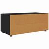 vidaXL Meuble TV avec tiroir Noir 100 x 48 x 43 cm Bois d'ing&eacute;nierie