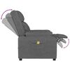 vidaXL Fauteuil de massage Gris foncé Tissu