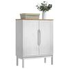 vidaXL Buffet Blanc 70 x 30 x 70,5 cm Bois de Pin Massif