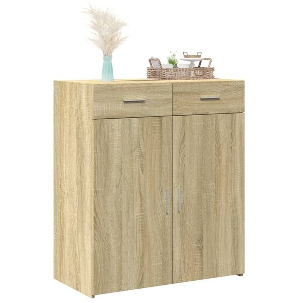 vidaXL Buffet chêne sonoma 80x42,5x93 cm bois d'ingénierie