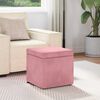 vidaXL Tabouret Rose 41 x 41 x 40 cm Velours et Bois Composite