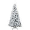 vidaXL Sapin de Noël Artificiel à Branches Articulées Blanc 240 cm