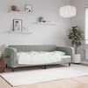 vidaXL Lit de repos sans matelas gris clair 90x190 cm velours
