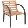 vidaXL Chaises de jardin lot de 2 Bois