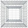 vidaXL Lit sur&eacute;lev&eacute; gabion Argent&eacute; 50 x 50 x 80 cm Acier galvanis&eacute;