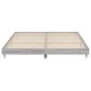 vidaXL Cadre de lit sans matelas sonoma gris 160x200cm bois ing&eacute;nierie