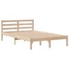 vidaXL Lit biblioth&egrave;que sans matelas 135x190 cm bois de pin massif