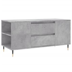 vidaXL Table basse gris b&eacute;ton 102x44,5x50 cm bois d'ing&eacute;nierie