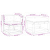 vidaXL Salon de jardin 3 pcs avec coussins bois massif douglas