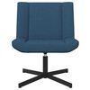 vidaXL Chaise pivotante Bleu 63 x 75 x 76 cm tissu