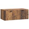 vidaXL Meuble TV mural Bois ancien 78,5 x 41 x 30 cm Bois d'ing&eacute;nierie
