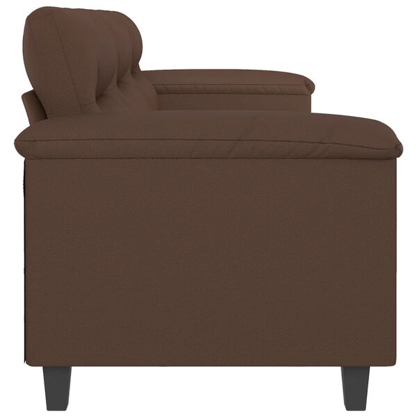 vidaXL Canap&eacute; &agrave; 3 places Marron 180 cm Similicuir
