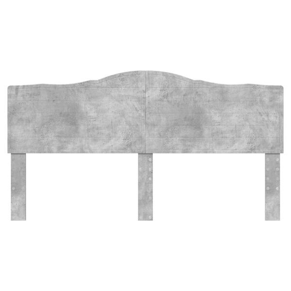 vidaXL T&ecirc;te de lit Gris b&eacute;ton 200 cm Bois d'ing&eacute;nierie
