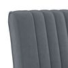 vidaXL Fauteuil sans accoudoirs gris foncé velours