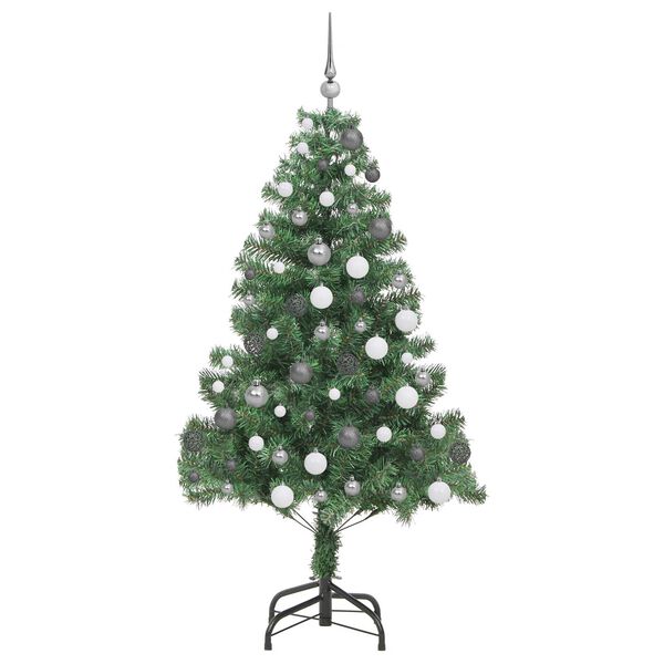 vidaXL Sapin de No&euml;l avec 300 LED avec support Vert 180 cm PVC