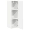 vidaXL Armoire suspendue Blanc 30 x 31 x 100 cm Bois d'ing&eacute;nierie