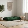 vidaXL Coussin de canap&eacute; sur palette Vert 120 x 80 x 12 cm tissu