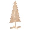 vidaXL Arbre de No&euml;l en bois pour d&eacute;coration 120 cm bois massif de pin