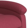 vidaXL Fauteuil inclinable rouge bordeaux tissu