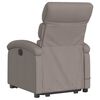 vidaXL Fauteuil inclinable de massage Taupe Tissu