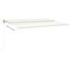 vidaXL Auvent r&eacute;tractable automatique 500x300 cm Cr&egrave;me