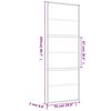 vidaXL Porte coulissante doré 76x205 cm verre ESG dépoli et aluminium