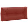 vidaXL Coussin de dossier de palette VIANEN 100 % polyester Rouge