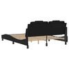 vidaXL Cadre de lit Viana sans matelas noir 160x200 cm similicuir