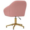 vidaXL Chaises pivotantes à manger lot de 2 rose velours