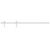 vidaXL Kit de quincaillerie de porte coulissante 183 cm Acier Blanc
