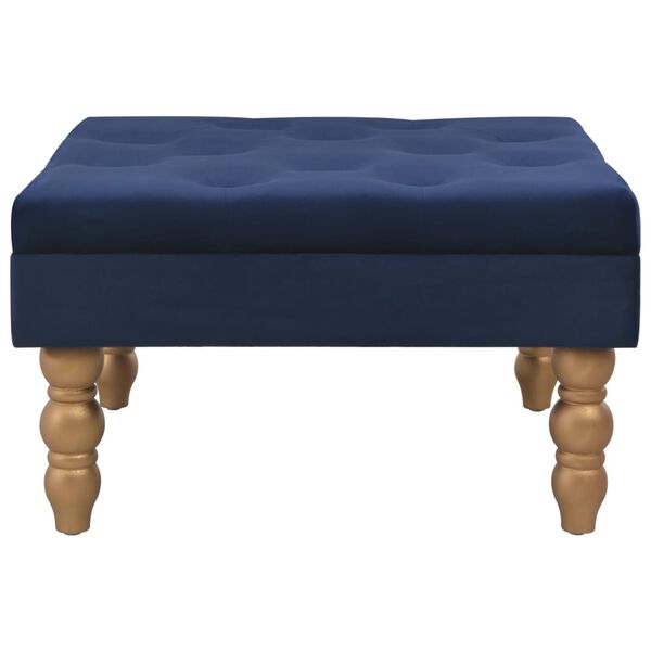 vidaXL Tabouret Bleu marine 60x60x36 cm Velours