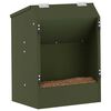 vidaXL Distributeur pour lapins Vert olive 64.5 x 25.5 x 45.5 cm