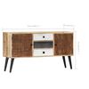 vidaXL Buffet 118x30x62 cm Bois de manguier massif