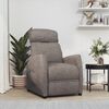 vidaXL Fauteuil inclinable &eacute;lectrique Taupe Tissu