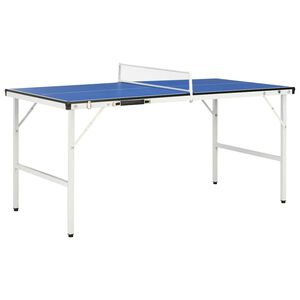 vidaXL Table de ping-pong de 1,5 m avec filet 152 x 76 x 66 cm Bleu