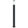 vidaXL Borne lumineuse avec d&eacute;tecteur 110 cm Noir IP44