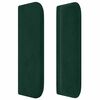 vidaXL T&ecirc;te de lit avec oreilles Vert fonc&eacute; 93x16x78/88 cm Velours