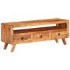 vidaXL Meuble TV 110x30x40 cm Bois d'acacia massif