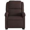 vidaXL Fauteuil inclinable &eacute;lectrique marron fonc&eacute; tissu
