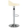 vidaXL Tabourets de bar lot de 2 cr&egrave;me similicuir