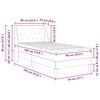 vidaXL Cadre de lit avec matelas Gris fonc&eacute; 90 x 190 cm Velours