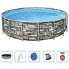 Bestway Ensemble de piscine Power Steel 488x122 cm