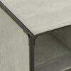 vidaXL &Eacute;tag&egrave;re &agrave; chaussures 57x36x61 cm Tissu intiss&eacute; et acier Gris